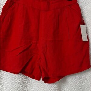 NWT Red High Waist Shorts